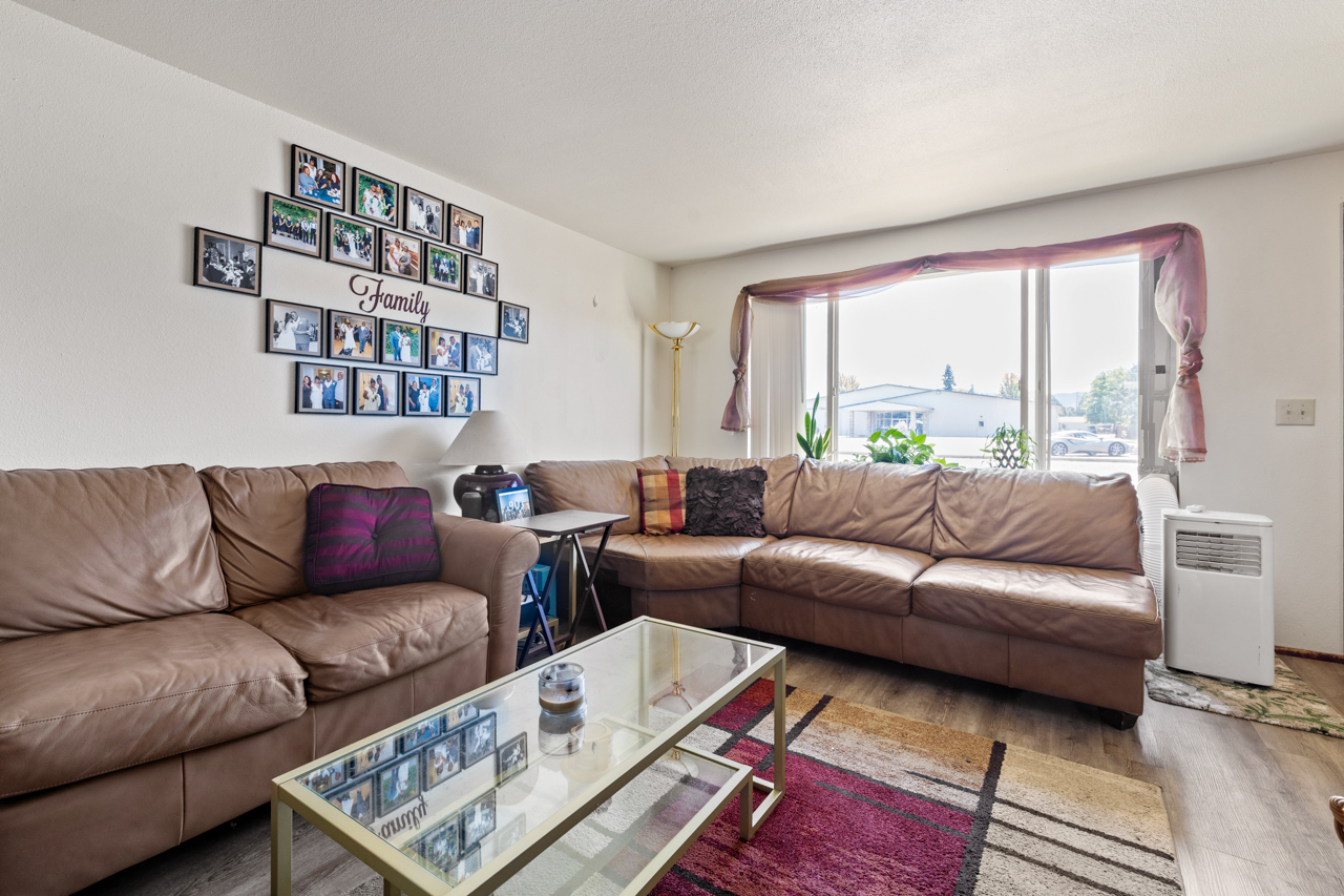 Unit living room with large picture window